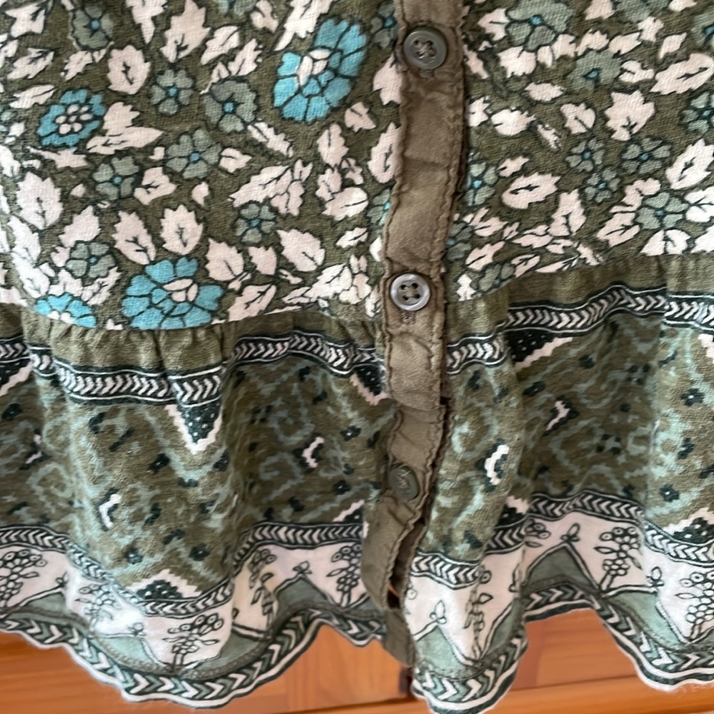 American Eagle Outfitters 🦅 Olive Paisley Tank - Picture 9 of 12